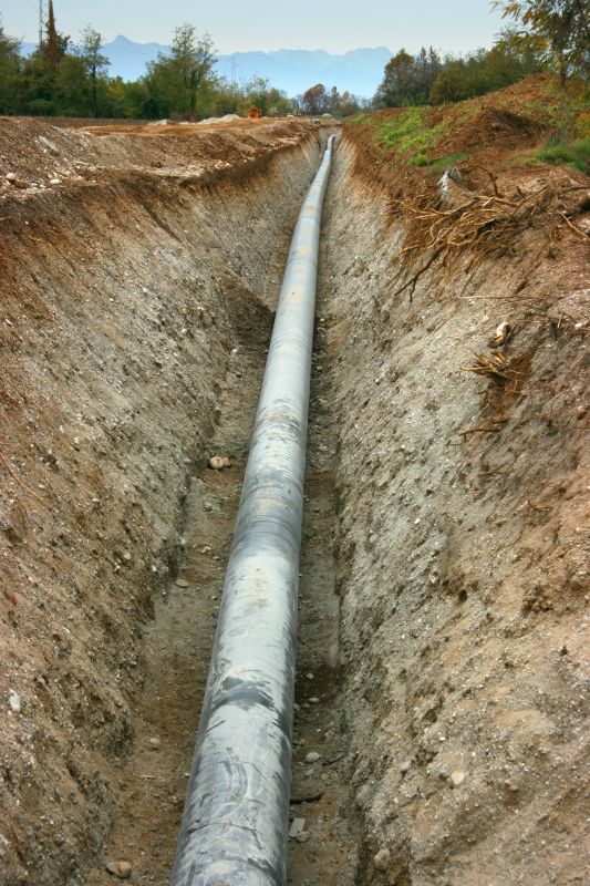Gas Line Installation detail